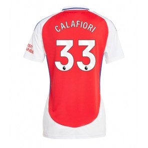 Arsenal Riccardo Calafiori #33 Dámské Domácí Dres 2024-25 Krátký Rukáv